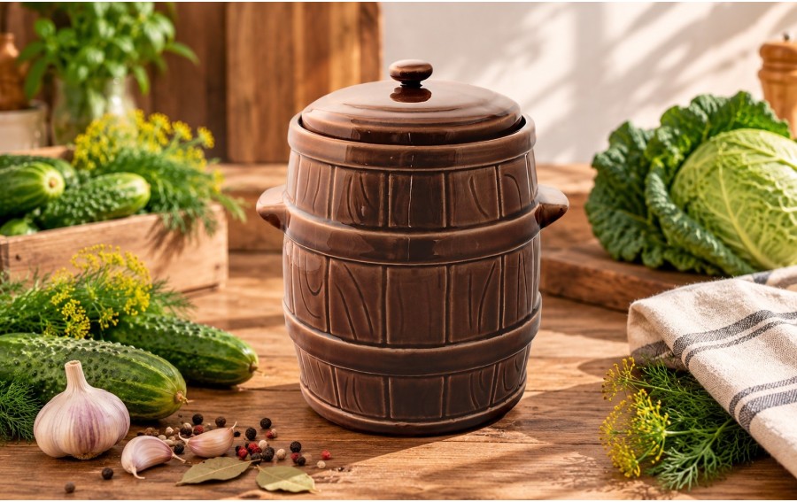 Beczka ceramiczna do kiszenia 10 l Chomik 4313