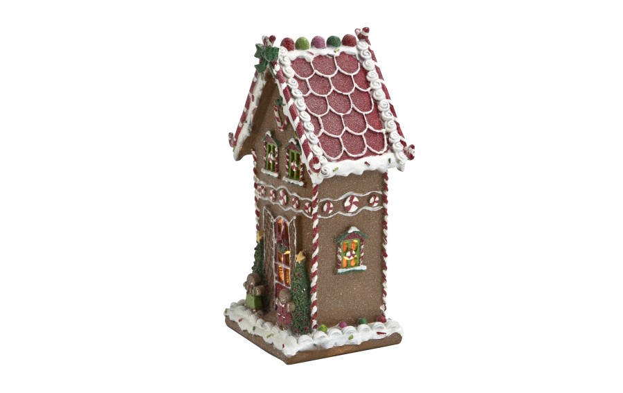 Domek piernikowy LED Ewax 7961 31 cm | Dekoracja świąteczna
