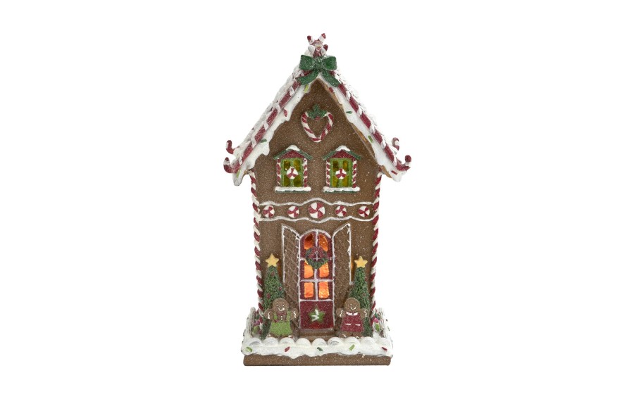 Domek piernikowy LED Ewax 7961 31 cm | Dekoracja świąteczna
