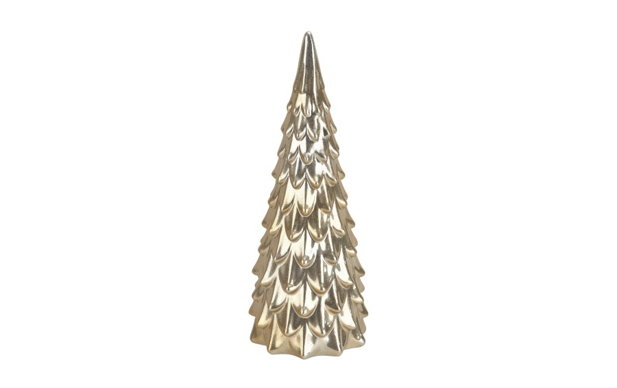 Choinka ceramiczna Sugar Gold 27,5 cm złota