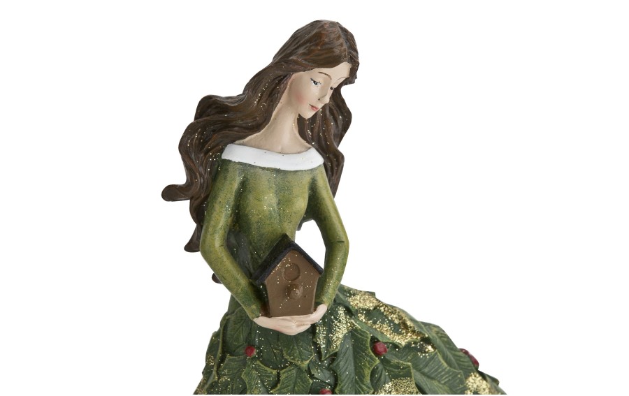 Figurka kobieta z karmnikiem zielona 35 cm Ewax 2944