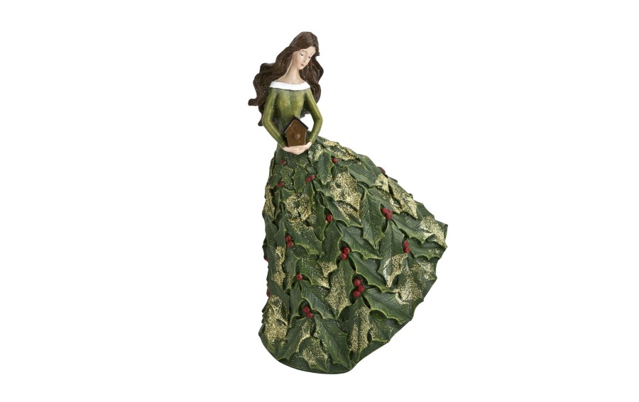 Figurka kobieta z karmnikiem zielona 35 cm Ewax 2944