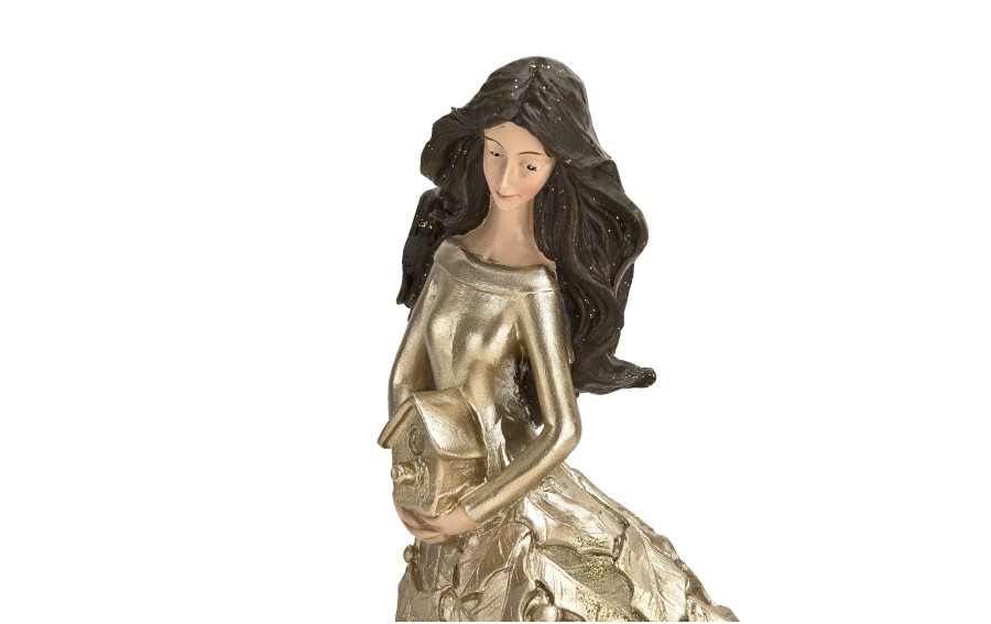 Figurka kobieta z karmnikiem złota 35 cm Ewax 2955