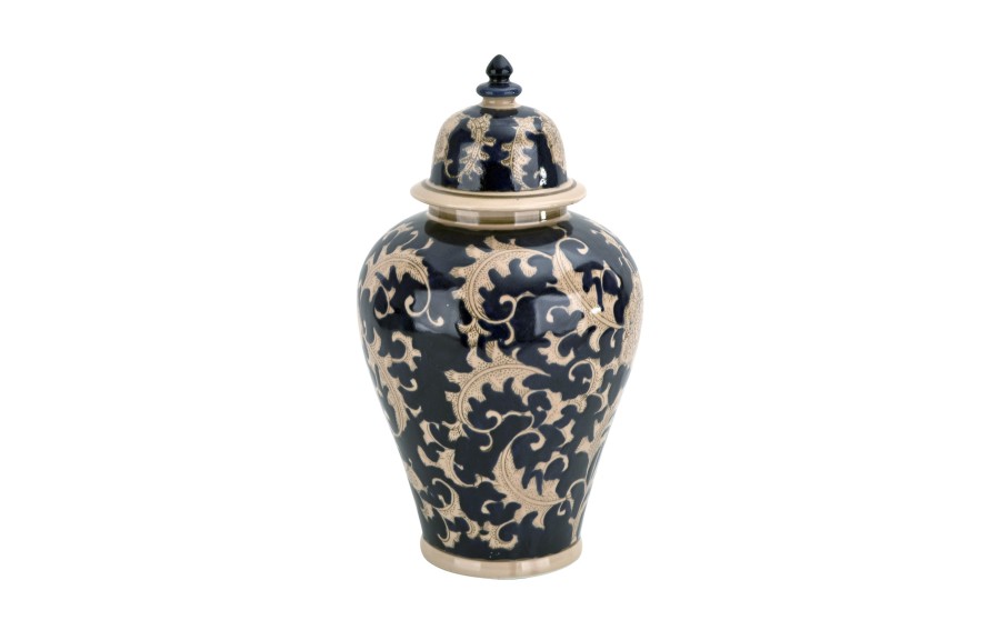 Pojemnik ceramiczny amfora granatowy 37 cm Art-Pol 174780