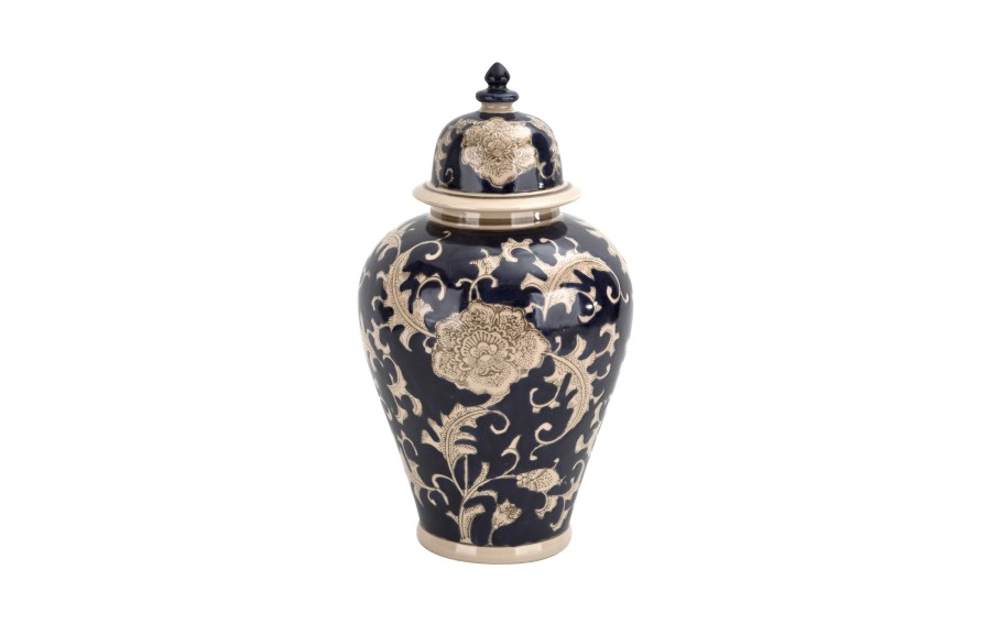 Pojemnik ceramiczny amfora granatowy 37 cm Art-Pol 174780