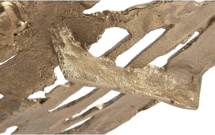 Taca dekoracyjna metalowa 56x17 cm złota ażurowa