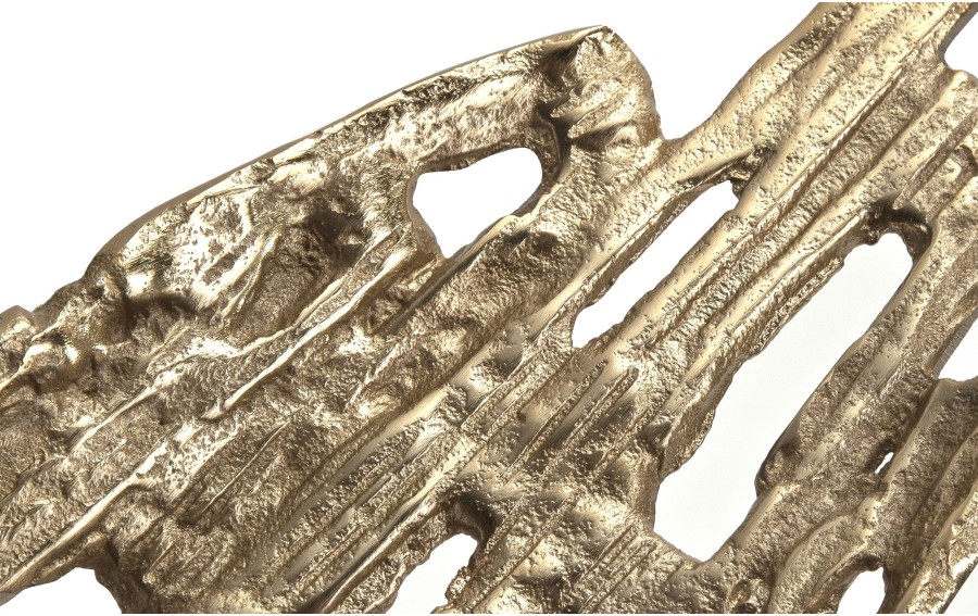 Taca dekoracyjna metalowa 56x17 cm złota ażurowa
