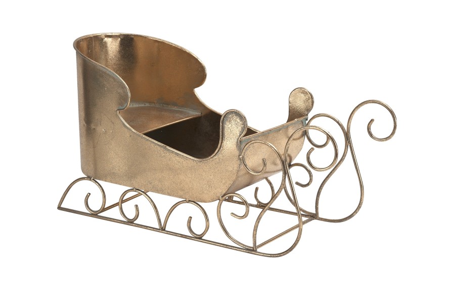 Sanie dekoracyjne złote metalowe 49 cm Art-Pol 172960
