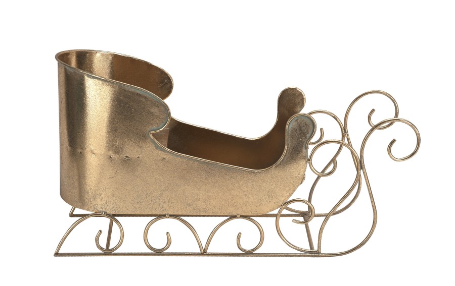Sanie dekoracyjne złote metalowe 49 cm Art-Pol 172960