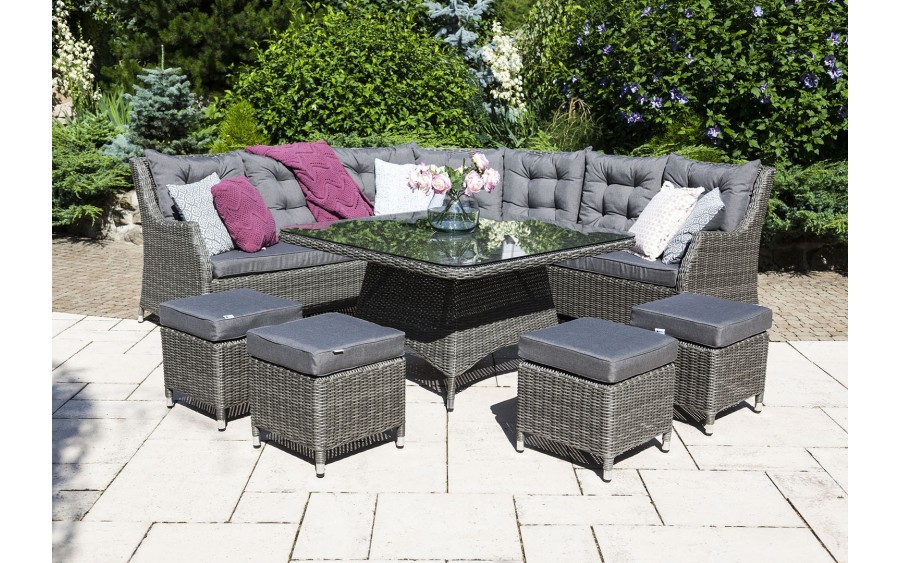 Meble ogrodowe Siena (Szary)