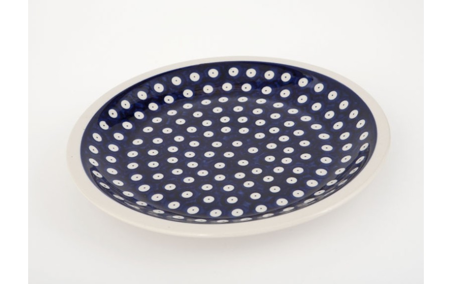 Talerz płytki 24cm Bolesławiec Kropki 42