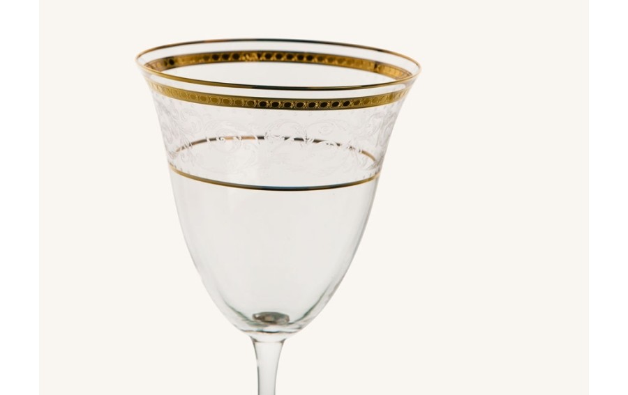 Kieliszek do wina 350ml (6 szt.) Dolce Vita Gold