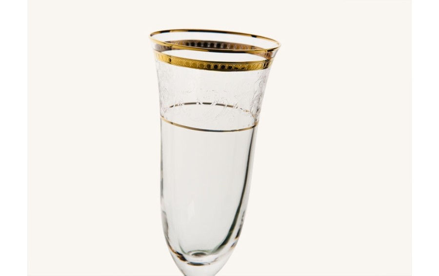Kieliszek do szampana 160ml (6szt.)Dolce Vita Gold