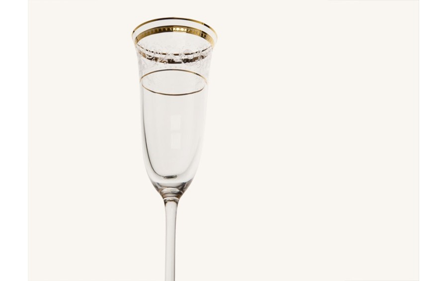 Kieliszek do szampana 160ml (6szt.)Dolce Vita Gold