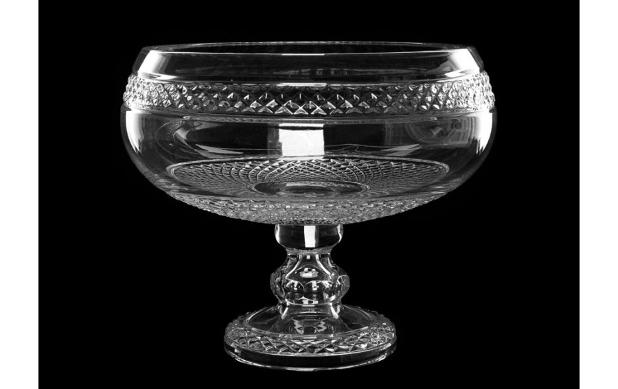 Owocarka 25,5 cmKryształowa owocarka Violetta 25,5 cm, elegancka misa na nóżce,