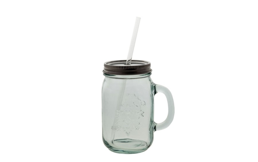 Szklanka z uchem 550 ml  i słomką San Miquel