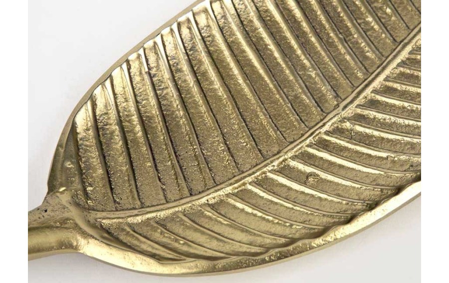 Patera Liść mosiądz 52,5cm