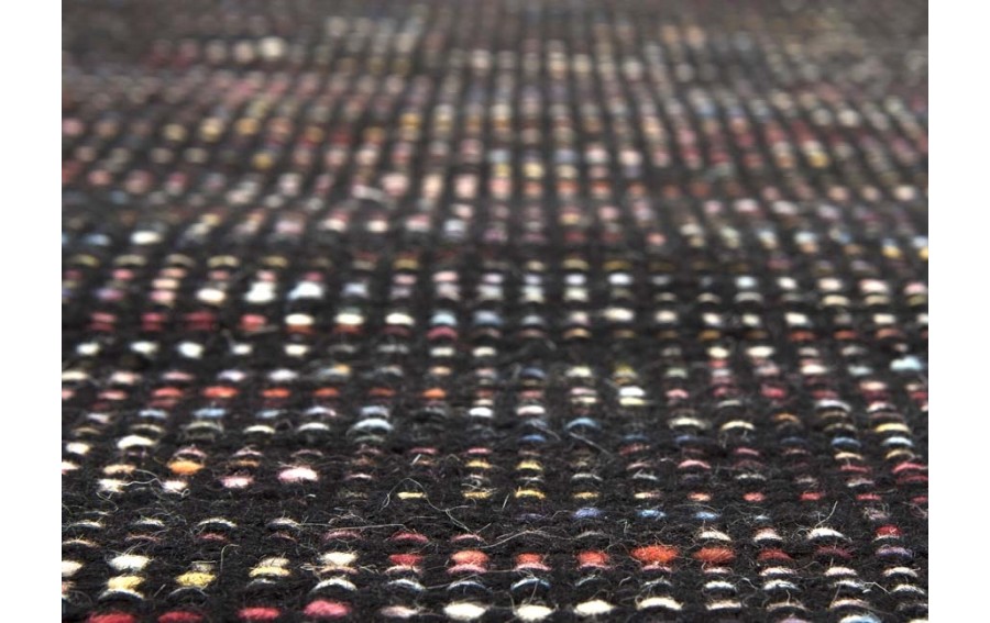 Dywan wełniany 160x230 Black/Multi