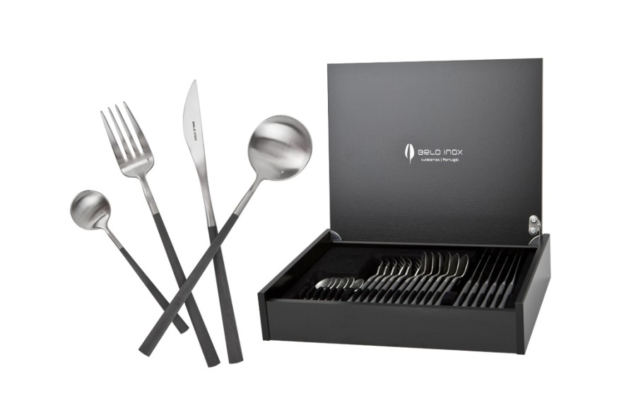 Sztućce Neo Gray 6/24 Belo Inox