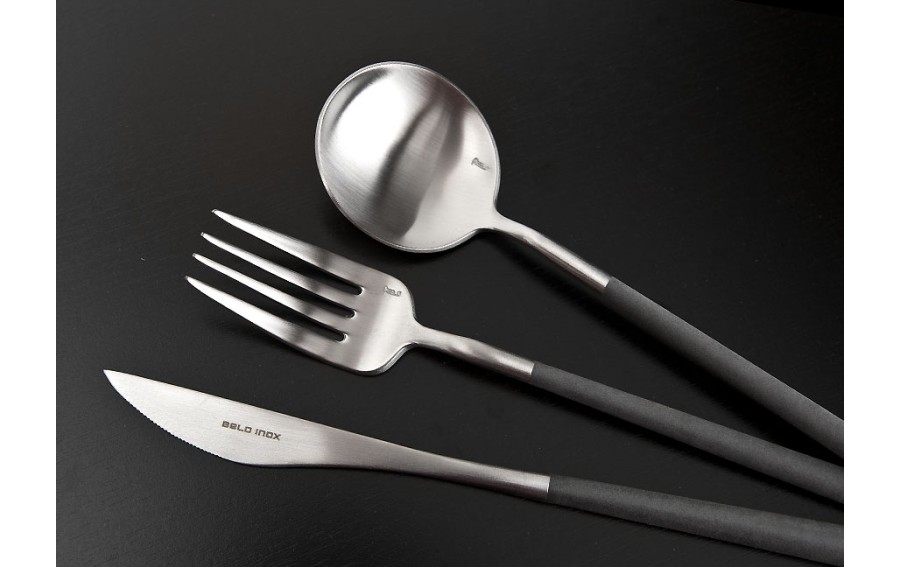 Sztućce Neo Gray 6/24 Belo Inox