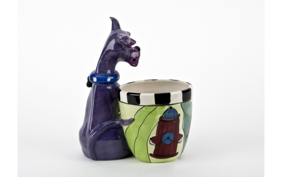 Ceramiczny pojemnik Pies przy hydrancie