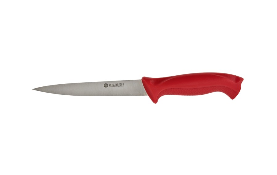 Nóż do filetowania Hendi czerwony 31cm