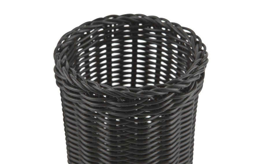 Koszyk na sztućce APS Economic 40007 czarny 12 × 15 cm