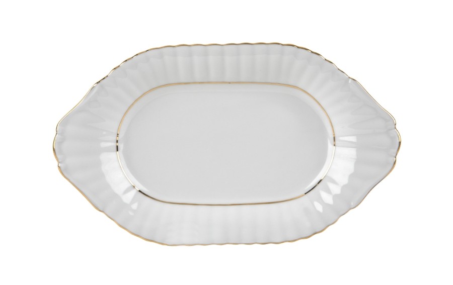 Półmisek owalny 25cm Iwona B014 Złota Linia