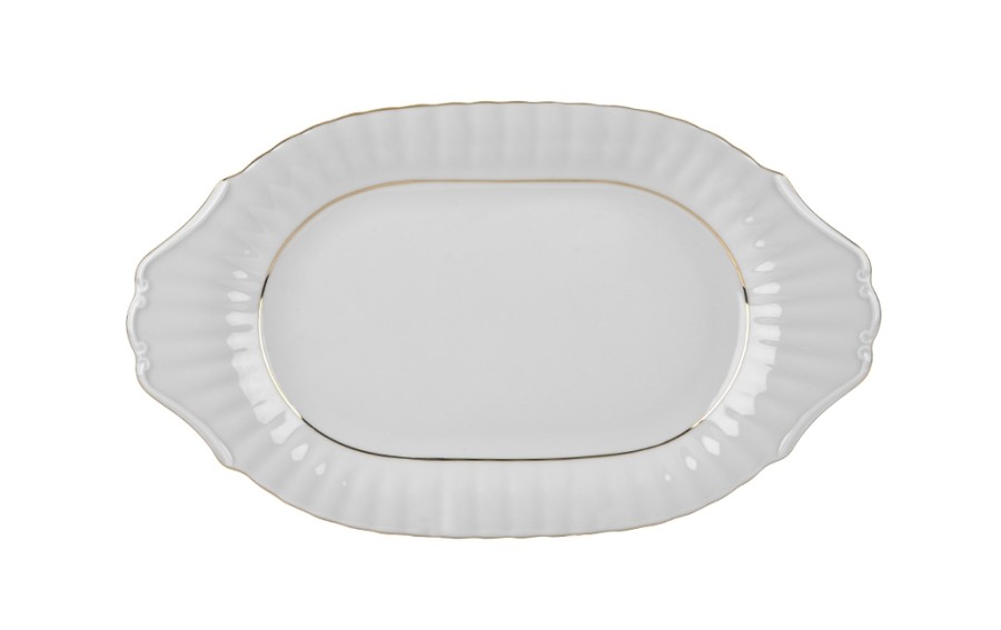Półmisek owalny 30cm Iwona B014 Złota Linia
