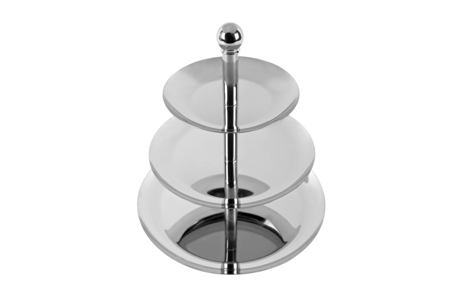 Patera 3 poziomowa metalowa 28cm