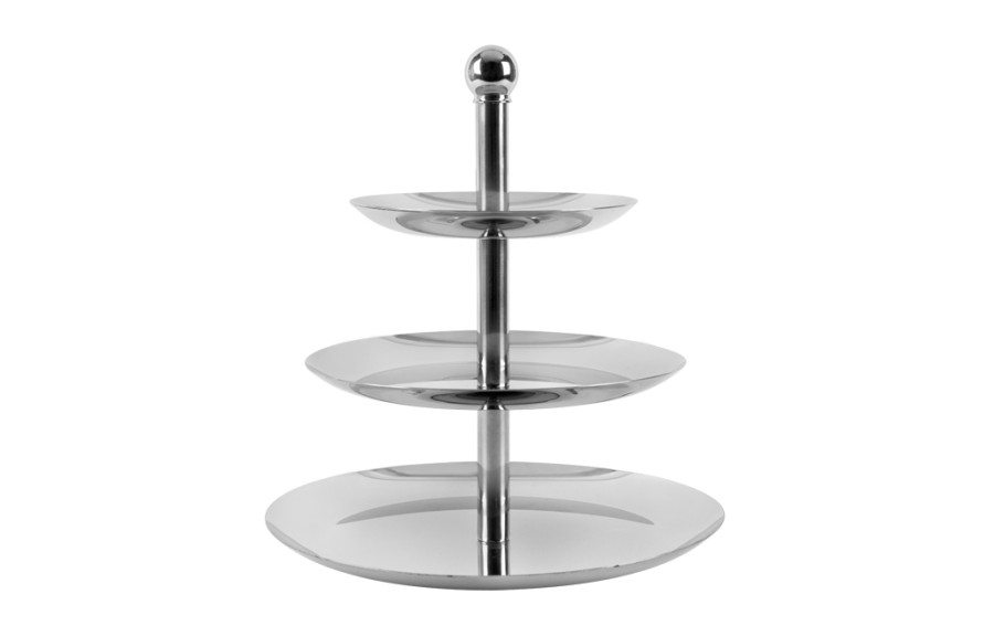 Patera 3 poziomowa metalowa 28cm