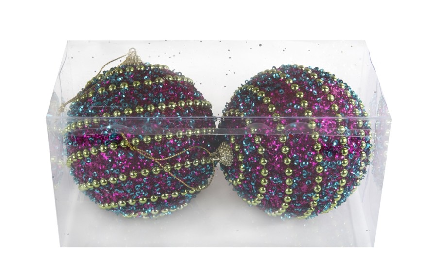 Bombka 10cm (2 szt.) koraliki