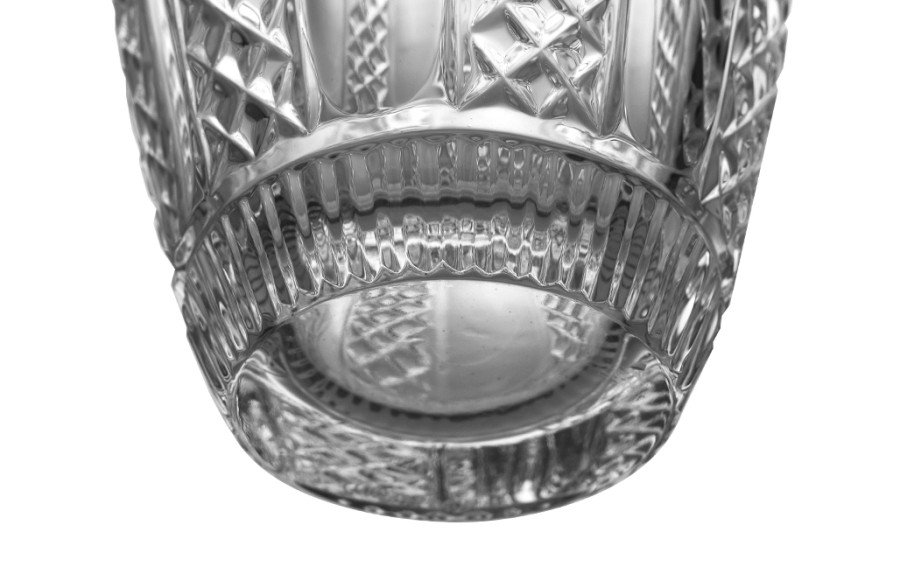 Wazon kryształowy Violetta 13,5 cm, mały wazonik dekoracyjny, diamentowy szlif