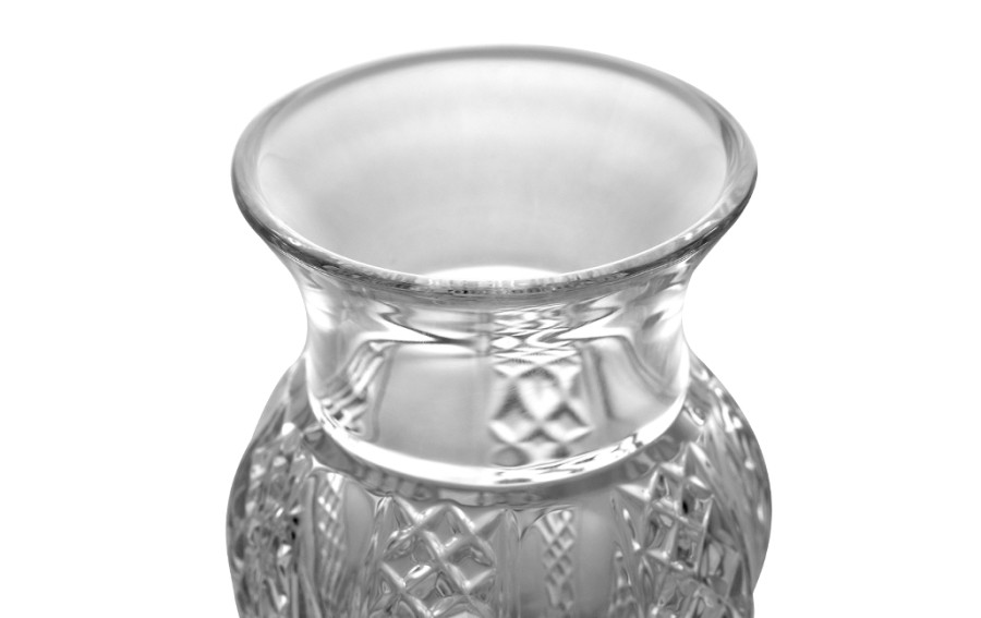 Wazon kryształowy Violetta 13,5 cm, mały wazonik dekoracyjny, diamentowy szlif