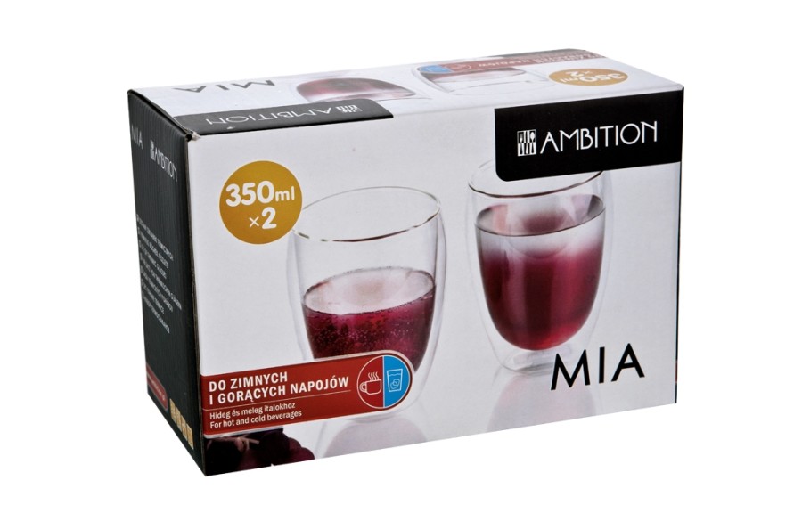 2x Szklanka termiczna 350ml Mia