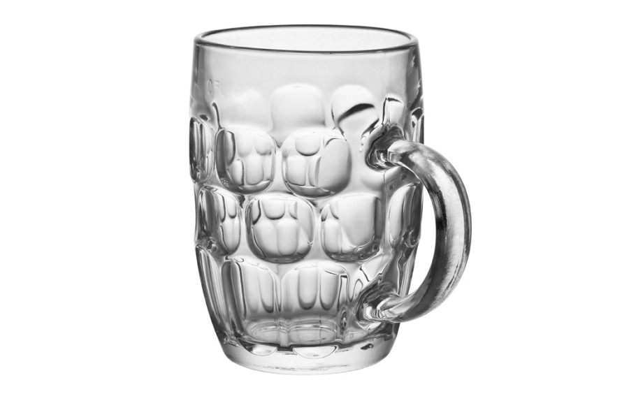 Kufel szklany Glasmark 600 ml z rączką