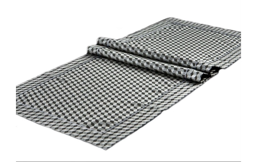 Bieżnik na stół 50x150cm Quader Popiel