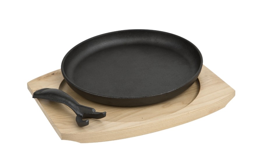 Patelnia żeliwna 22cm na desce