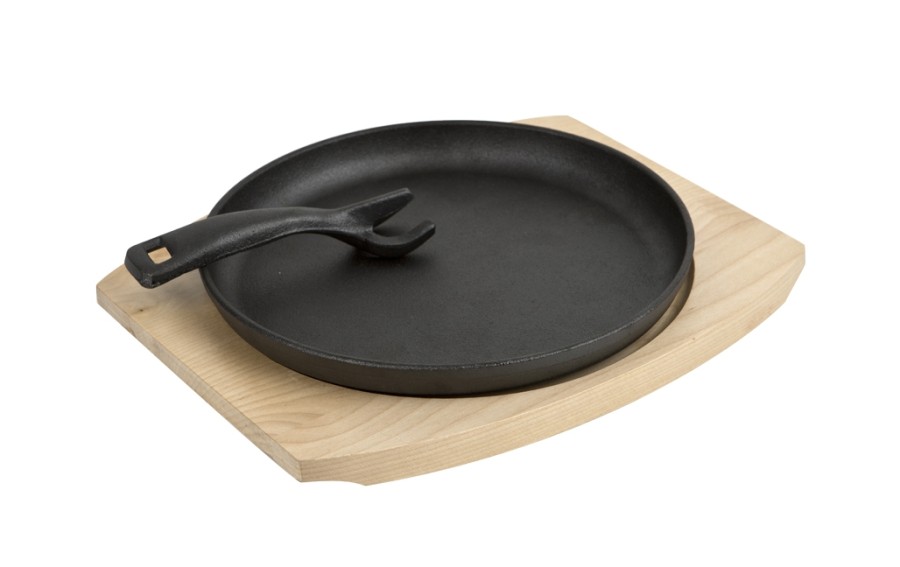 Patelnia żeliwna 22cm na desce