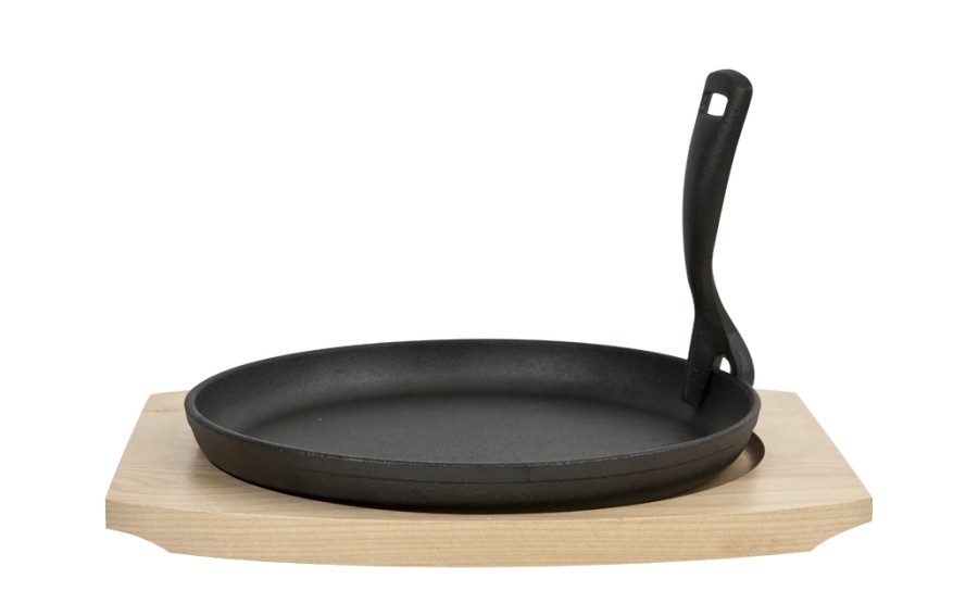 Patelnia żeliwna 22cm na desce