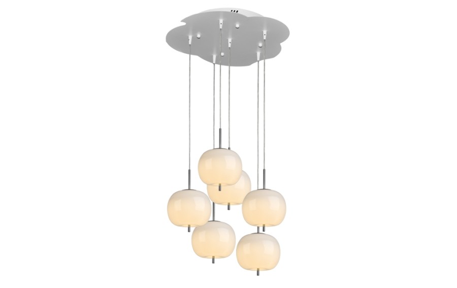 Lampa wisząca Jabłko MD5069-6CR srebrna
