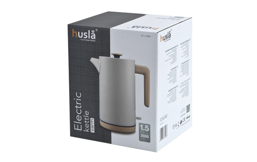 Czajnik elektryczny 1,5L Husla szary