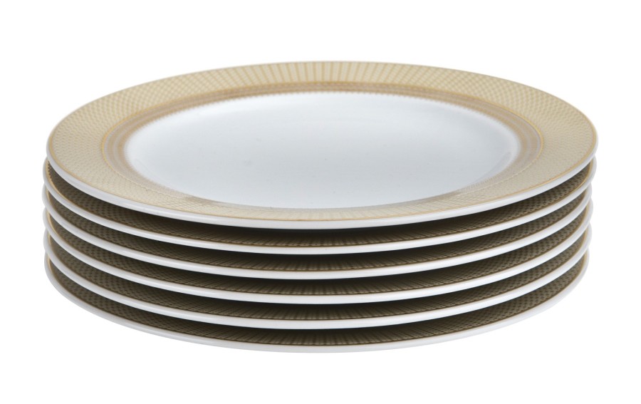 Komplet 6 talerzy deserowych 17cm Amaro Gold