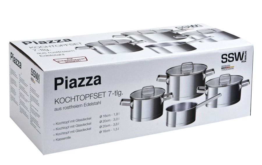 Komplet garnków 7 el. Piazza