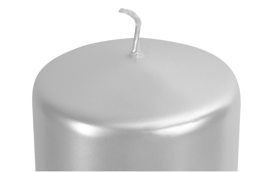 Świeca pieńkowa perłowy metalik śr. 7cm