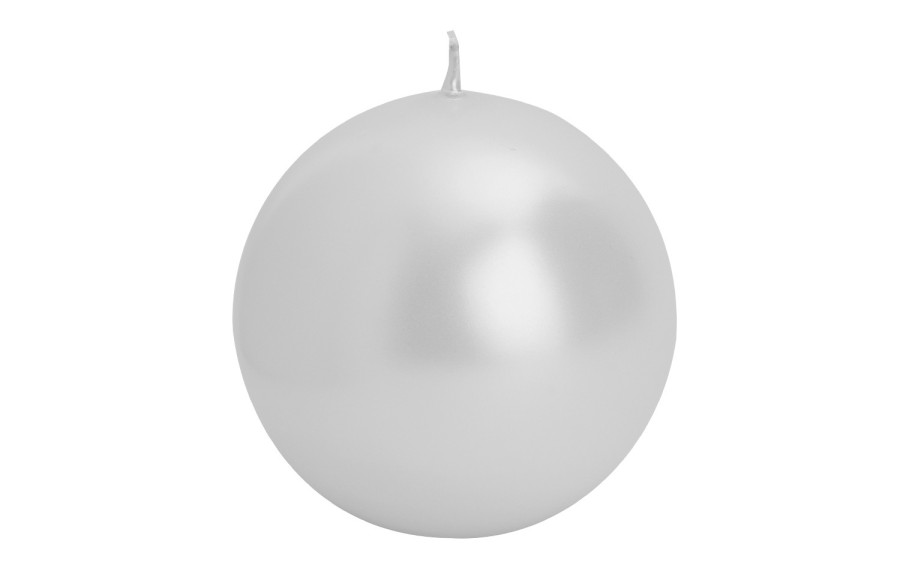 Świeca kula perła metalik śr. 10cm