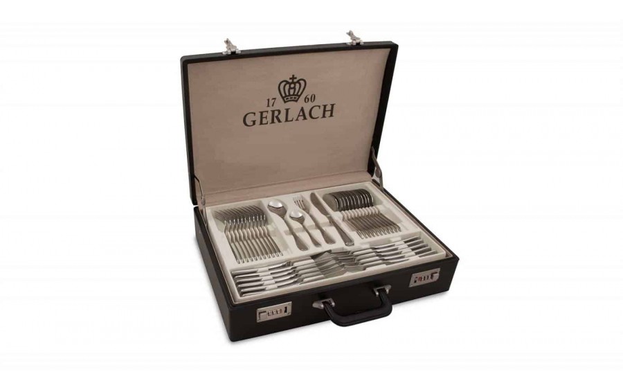Komplet sztućców w walizce 68 sztuk Antica połysk