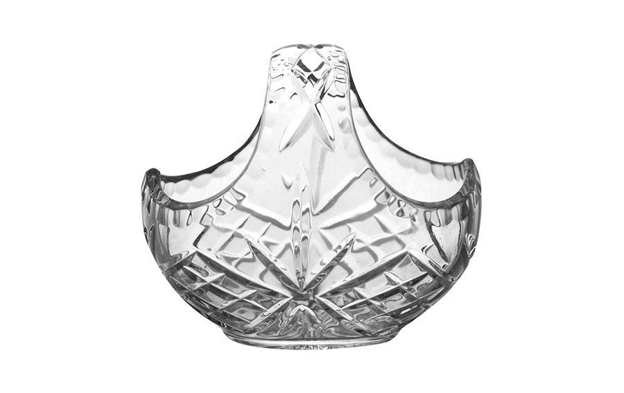 Koszyk kryształowy 15 × 10 × 13,5 cm Glass Factory Zawiercie 5500-1355