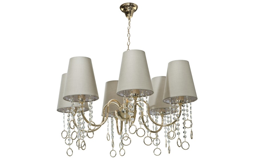 Lampa wisząca kryształowa Golden Ring 5050/6