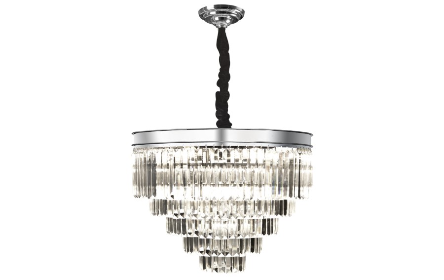Lampa wisząca kryształowa Monk Chrome 33291/25